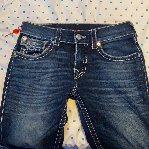 Size 30 True Religion Dark Blue Jean - Picture 3 of 3